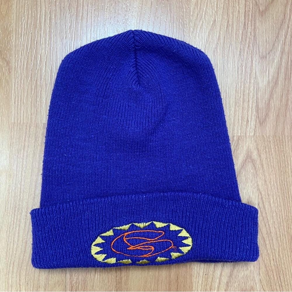 Gotcha Logo 90s Surfer Vintage Purple Beanie Men’s One Size Fits Most